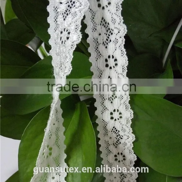 Tulle Lace French Net Lace White Flower Trimming For Girl Party Dresses photo-2