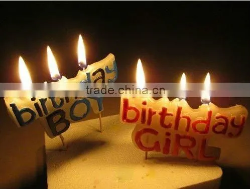 Wholesale 10th Birthday Candles - RED Party Cake Candles photo-2