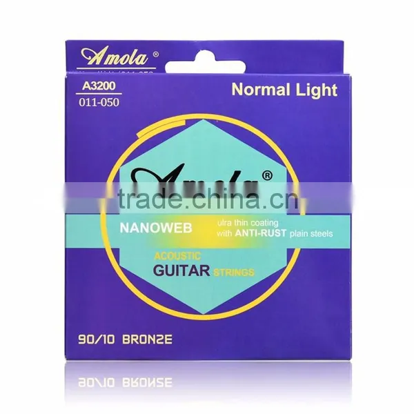 Wholesale Guitar Strings Amola A3200 Acoustic Guitar Strings Better Than Elixir Guitar Strings