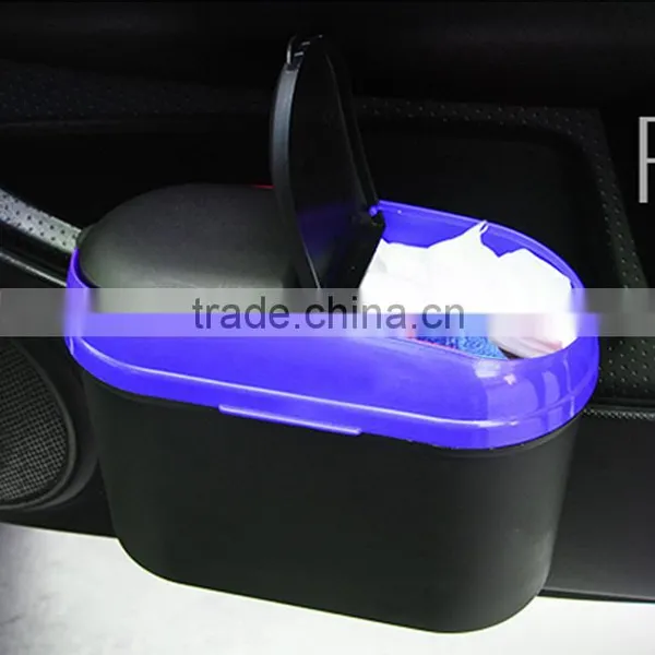 Mini Home Car Auto Trash Can Garbage Dust Holder Box Car Organizer Used In Car Home Office photo-2