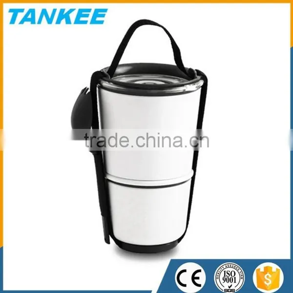 Japanese Style Plastic Lunch Box Double Layers Food Storage Container photo-4