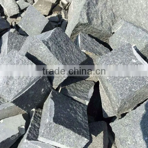 Granite Paving Stone,10x10 Grey Granite Cube Stone,Cobble Stone photo-5