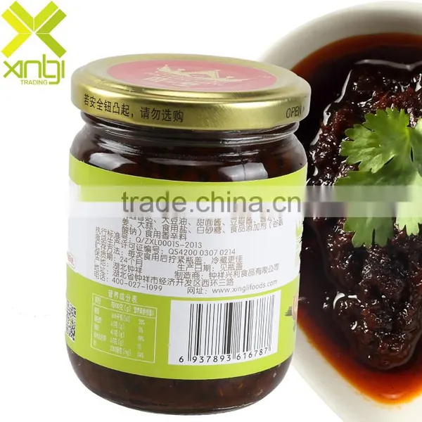 Savory Mason Jar Packed 210g Original Taste Mushroom Sauce With HACCP and FDA Certification photo-3
