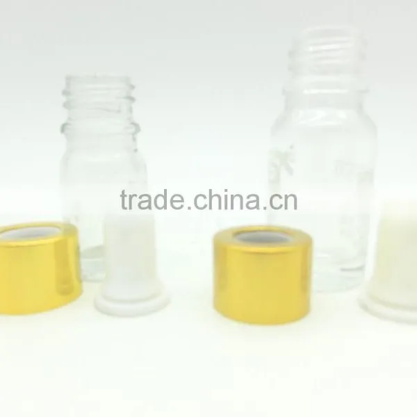 5ml 10ml Mini Clear Glass Essential Oil Liquid Empty Bottle With Rubber Stopper photo-2