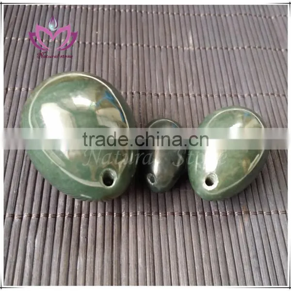 2015 New Genunie he Tian Jade Nephrite Jade Egg Set Yoni Eggs