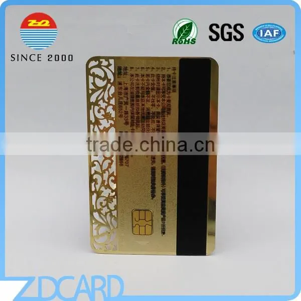 Stainless Steel Card With Magnetic Stripe Metal VIP Member Card photo-2