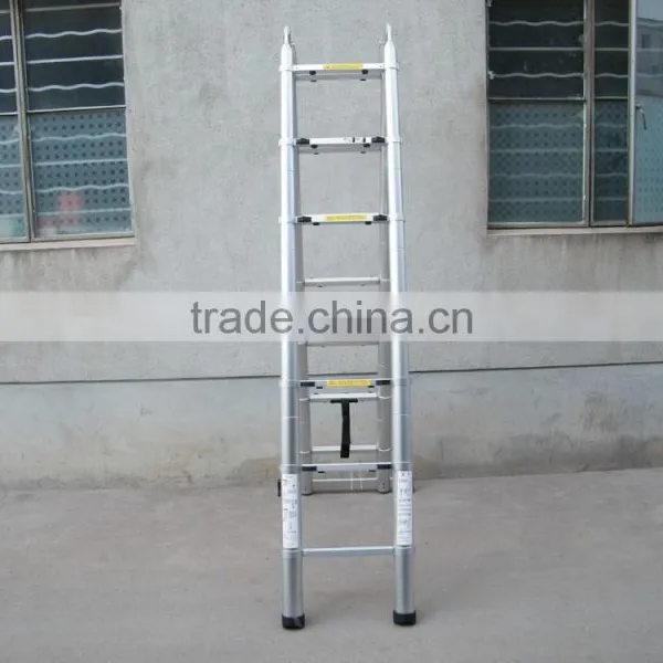 With Hinge 3.8m All Aluminium Telescopic Ladder photo-2