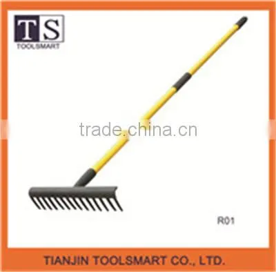 Hot Garden Hand Steel Rake R With Long Handle for Sale photo-2