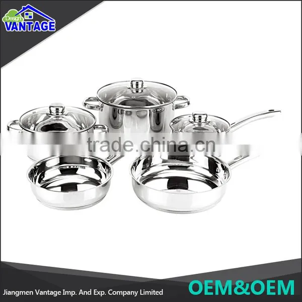 Cheap Wholesale Stainless Steel Cookware 7pcs Stainless Steel Cookware Set photo-4