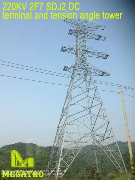 Megatro 220kV 2F7 SDJ2 DC Terminal and Tension Angle Tower photo-2