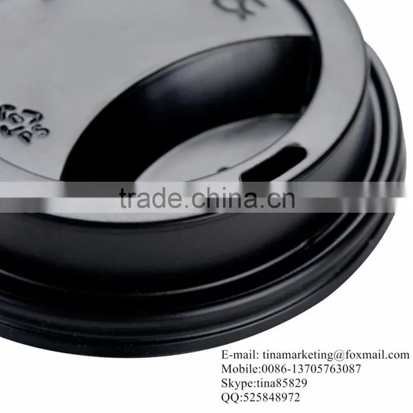 Choice 10, 12, 16, and 20 Oz. Black Hot Paper Cup Travel Lid/ Plastic Coffee Cup Lid photo-5