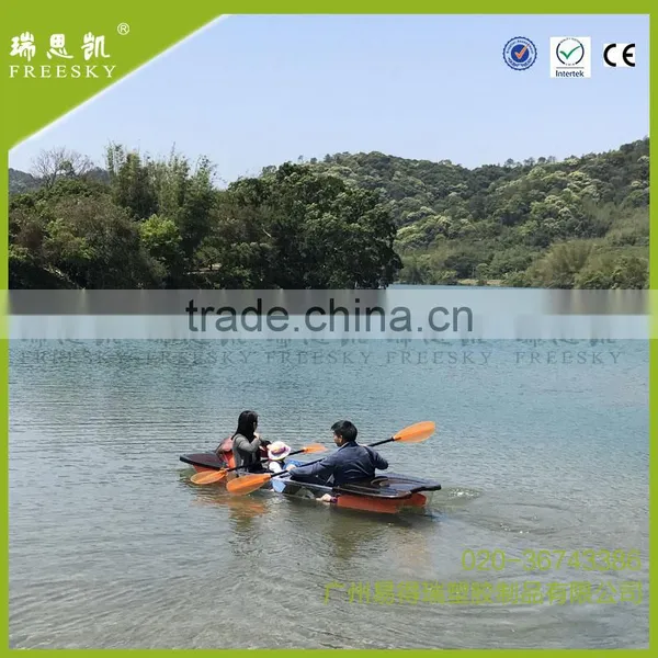 Clear Bottom Transparent PC Hull Kayak Electric Catamaran /transparent Kayak photo-2