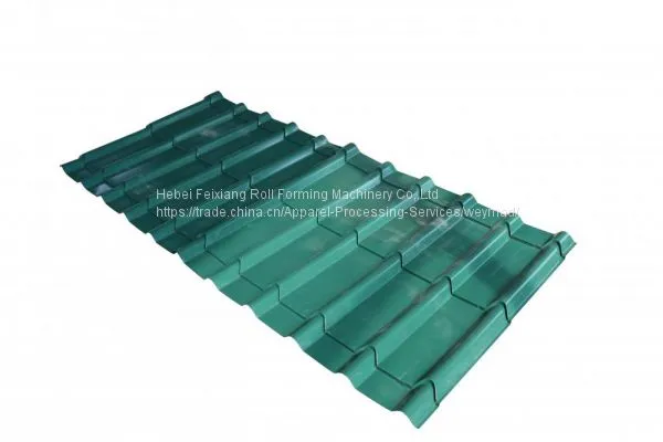 Steel Glazed Roof Tile Roll Forming Machine photo-1