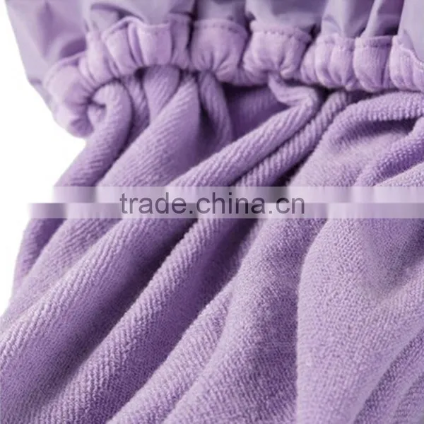 Q090 Pe+ Microfiber Cute Home Furnishing Waterproof Shower Cap photo-3