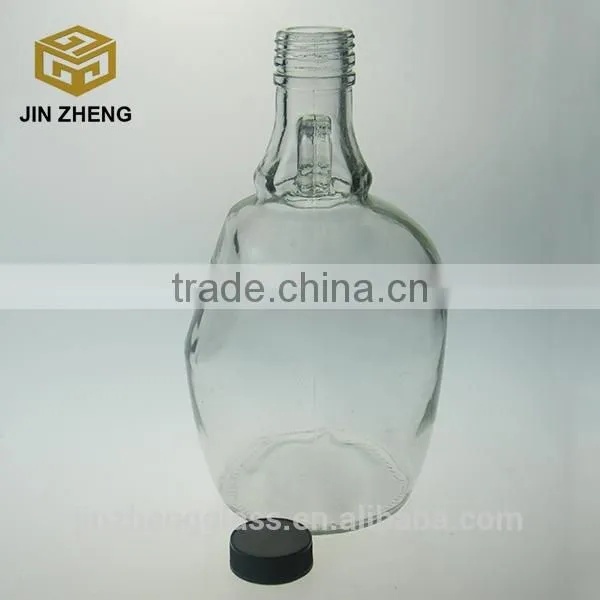 China Suppliar 1.5L Clear Wine Glass Bottle With Handle photo-3