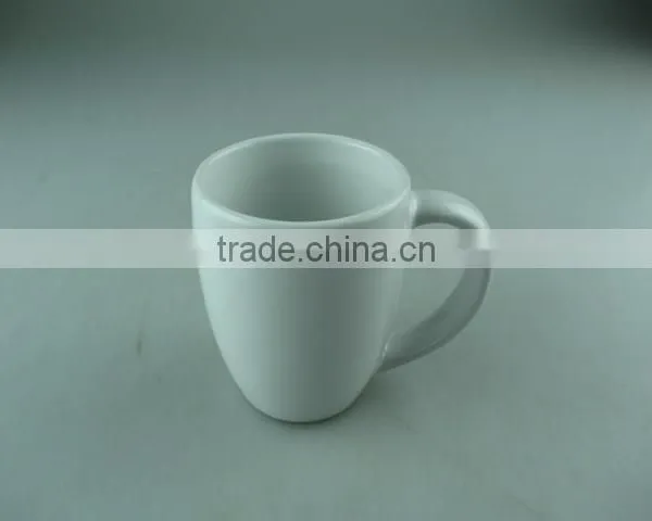 Small White Round Porcelain Coffee Cup Mug photo-2
