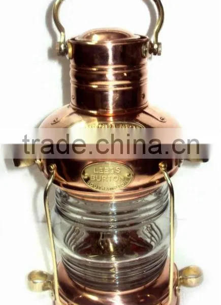 Nautical Ship Lantern, Antique Copper Lantern, Brass Ship Lanterns, Copper Outdoor Lantern, Copper Hurricane Lantern, photo-3