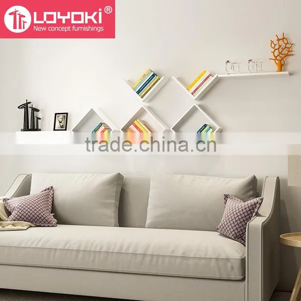Hot Sale Wall Storage Wall Organizer MDF Square Mount Cube Shelf for DIY Home Decoration photo-4