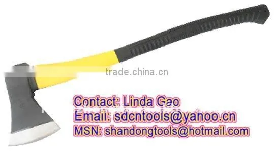 OEM Orders Top Quality Forged Hand Tools A613 Axe With Half Plastic Coating Handle