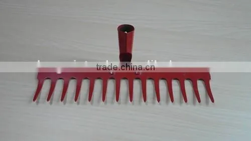 Hand Tools Steel Garden Rake Head R106 With Wooden Handle for Sale photo-2