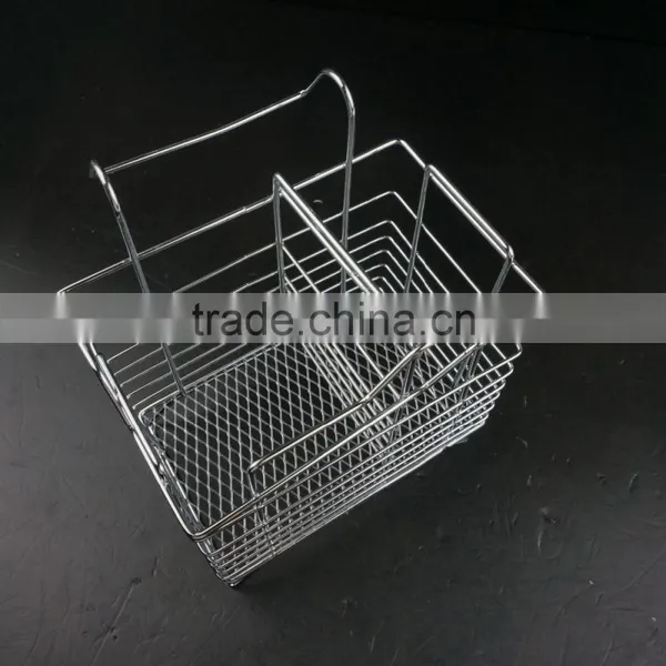 43005 Steel Wire Sink Basket Cutlery Holder Cooking Utensils Storage Kitchen Rack photo-3