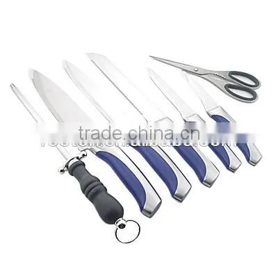 8pcs Stianless Steel Kitchen Knife With Knife Grinder Set photo-2
