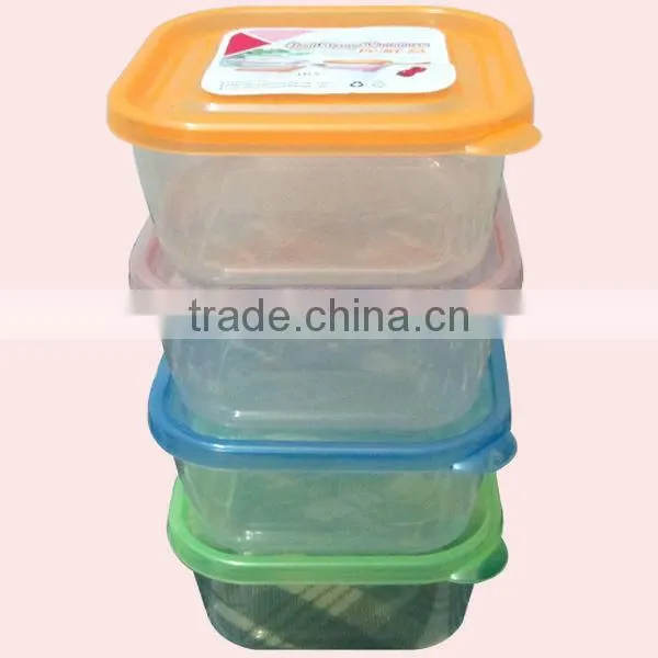 4Pcs Plastic Transparent Plastic Food Container photo-3