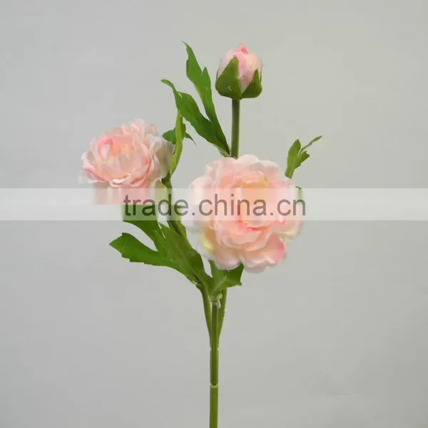 Hot Sell Small Single Stem Artificial Ranunculus Hotel Home Arrangement photo-6