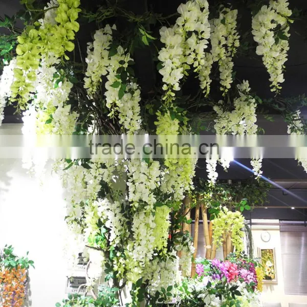 Decorative Artificial Flower Home Handicraft Silk Wistaria Wedding Decoration Centerpieces photo-4