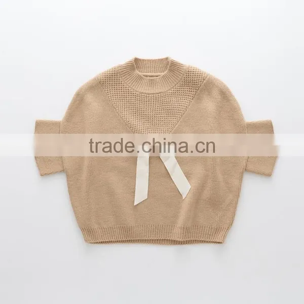 New Model Batwing Sleeve Hand Knit Childrens Baby Girls Sweater Outwear photo-5