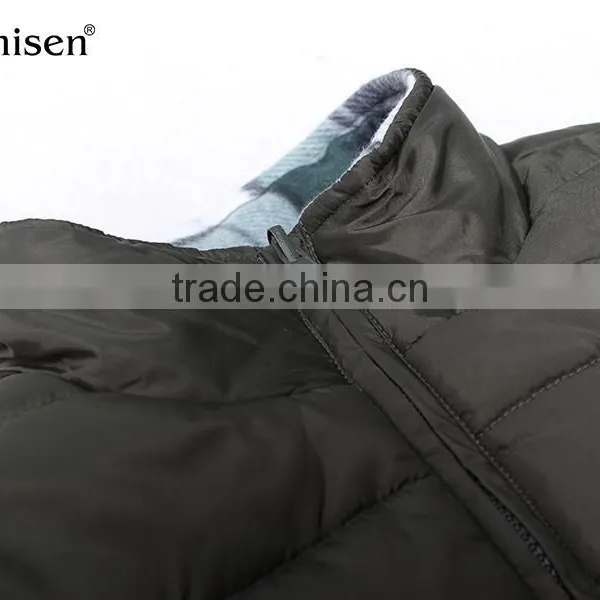 China Wholesale Flannel Reversible Warm Custom Men Vest photo-6