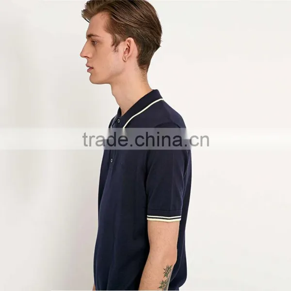 China Factory Trendy Cotton Pique Polo Shirt 100% Hemp Polo Shirt photo-4