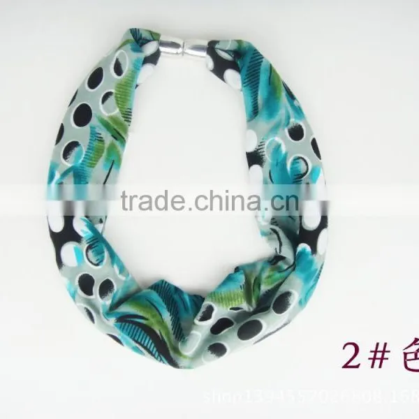 Solid Dark Khaki Magnetic Clasp Polyeste Scarves Diy Custom Short Scarves Couple photo-6
