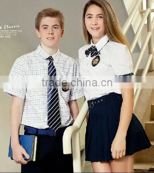 2015 School Uniform Factory Direct High Quality Durable School Uniform for Girls and Boys photo-3