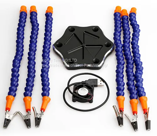 Six Arm Soldering Station For Circuit Board Repair With USB Fan