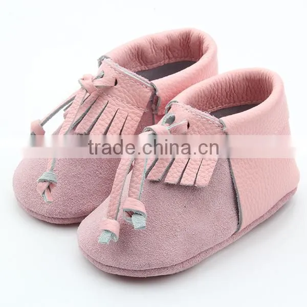 Mix 5 Color Baby Shoes Girl Cute Pink Baby Leather Moccasins photo-5