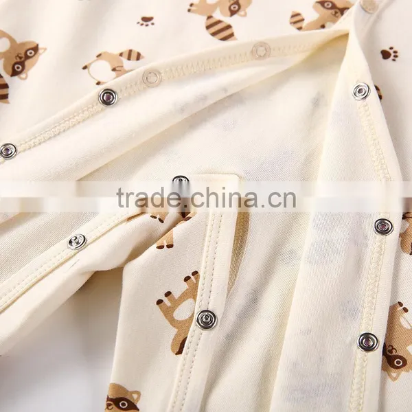 Animal Pattern Baby Infant Rompers Natural Colored Cotton Bodysuit Onesie One-piece Set photo-4