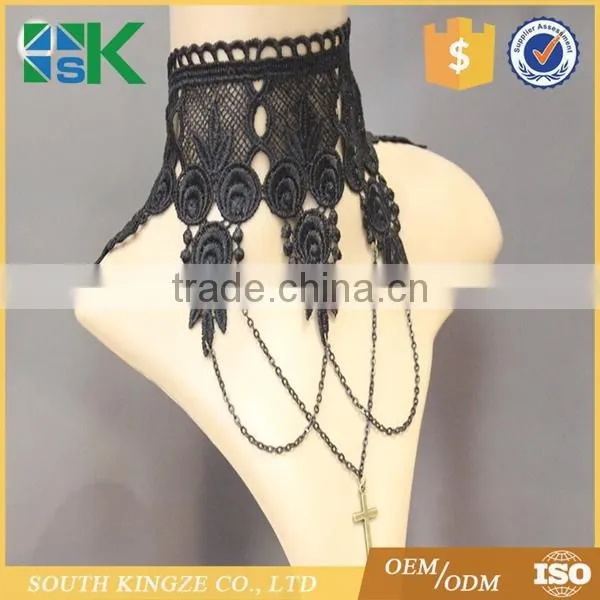 Lace Necklace Wholesale Cross Necklace Restoring Ancient Ways Party Dress Fake Collar Decoration photo-2