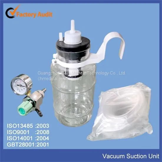 Wall Type Medical Suction Unit / Vacuum Regulator With Collecting Bottle