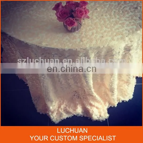 High Quality Fancy Glitter Sequins Table Cloths for Wedding Party photo-5