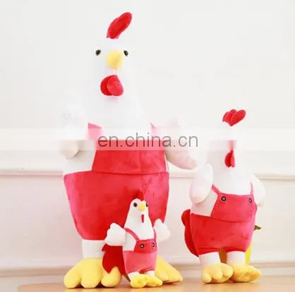 Wholesale Cheap Stuffed Plush Chicken Toy With Clothes