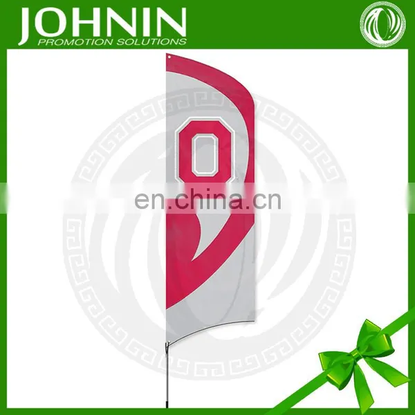 Promotional Advertising Custom Fabric Knitted Polyester Feather Flag photo-5