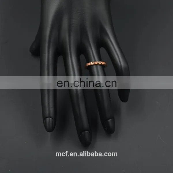 MCR-0046 Fashion Latest Gold Novel Lucky Stone Finger Ring photo-2