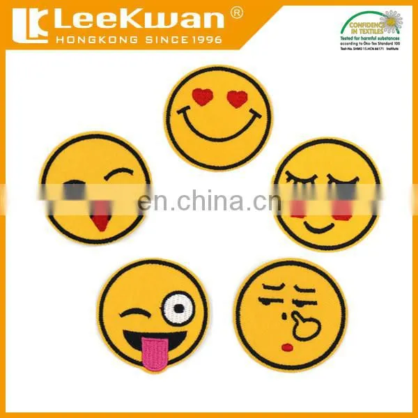 Face Emoji StickyPatch/ Custom Self-adhesive On Patch/ Embroidered Applique photo-2