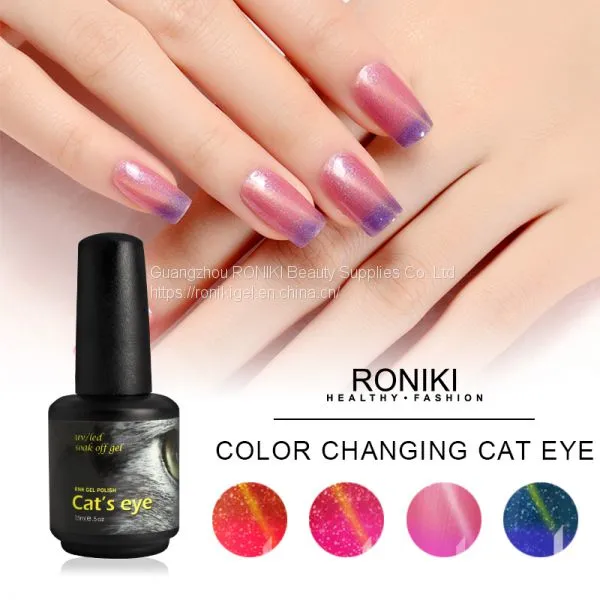 RONIKI Color Changing Cat Eye Gel,Colorful Cat Eye Gel,Variety Cat Eye Gel,Cat Eye Gel photo-5