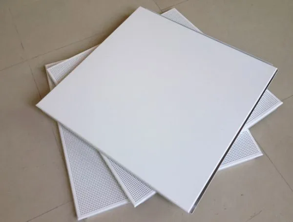 Exhibition Center 3d Wood Grain White Aluminum Gusset photo-2