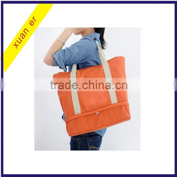 Multifunctional Foldable Casual Large Capacity Women Bag With Shoe Bag photo-2