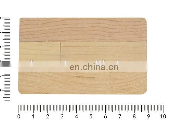 Personalized DIY LOGO Wooden Credit Card USB 2.0 Flash Drive Memory Stick For Computer photo-5