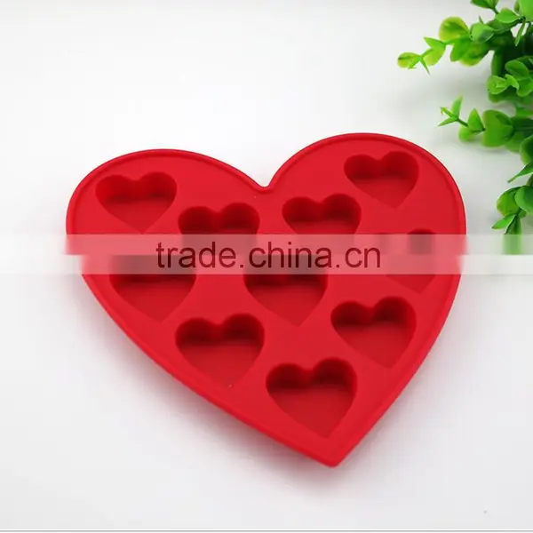 OEM Available Romantic Love Heart Shape Custom Ice Cube Tray photo-3