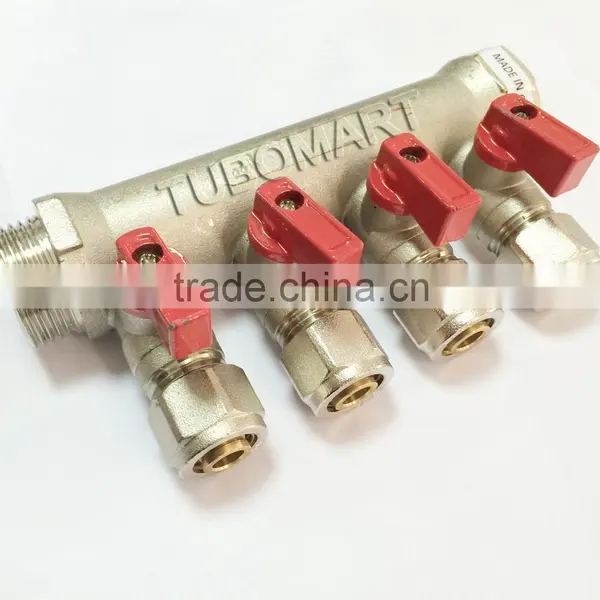 Underfloor Heating Ball Valve Manifold for Pex Pipe photo-3